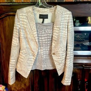 Two piece Bcbg max azria crocodile alligator print